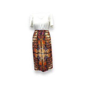 Handmade Vintage Women’s Pullon Floral Maxi Skirt